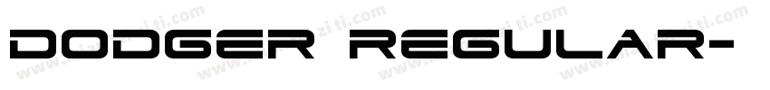 Dodger Regular字体转换